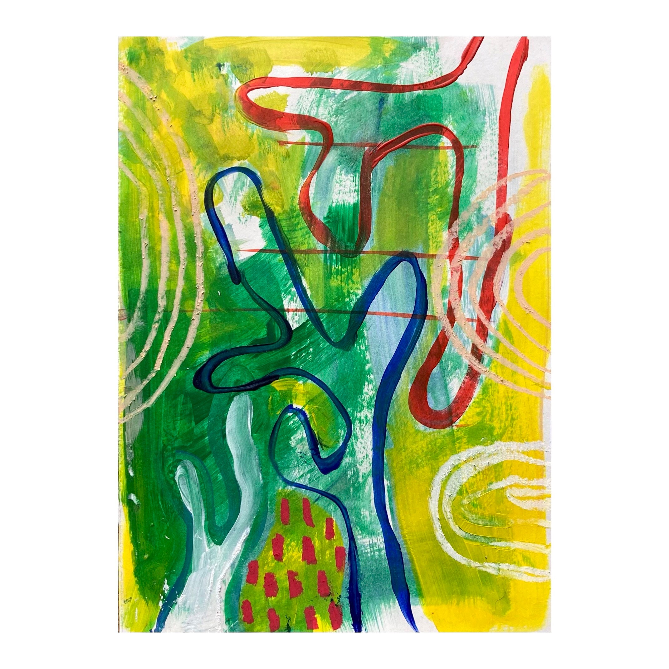 Nest Intertwine 2023 Two Original Handmade Paintings A4 Abstract nest-intertwine-2023-two-original-handmade-paintings-a4-abstract