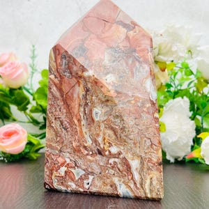 Unique 205MM Natural Crazy Lace Agate Point | Lace Agate Point