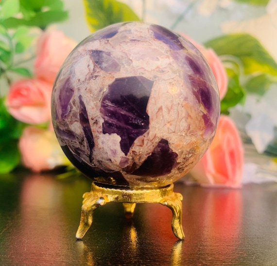 58MM Blue Amethyst Stone | Crystal Metaphysical Meditation Healing 