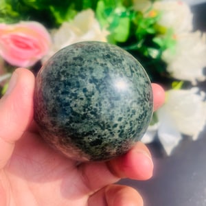 Green Opal Sphere (55MM): Metaphysical Healing Crystal Ball