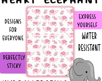 Heart Elephant  Tape, ng tube, nj tube, oxygen tube, hypafix, medical tape, catheter, NICU, Hospital, Disability Tubie Tape