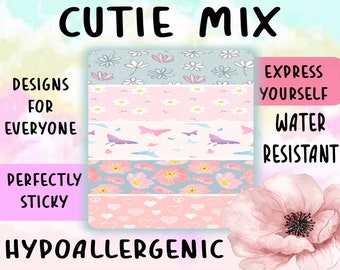 Cutie Mix Tubie Tape, ng tube, nj tube, oxygen tube, hypafix, medical tape Tubie Tape
