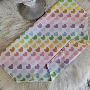 Rainbow Heart catheter belly bag cover, medical bag covers, urology, urine bag,  catheter bag, drainage bag, handmade