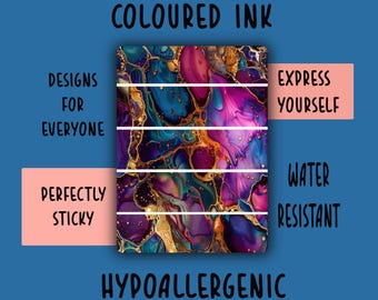 Coloured ink  Tape, ng tube, nj tube, oxygen tube, hypafix, medical tape Tubie Tape