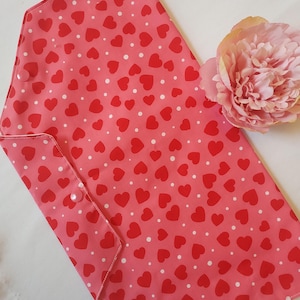 Pink Heart catheter belly bag cover, medical bag covers, urology, urine bag,  catheter bag, drainage bag, handmade