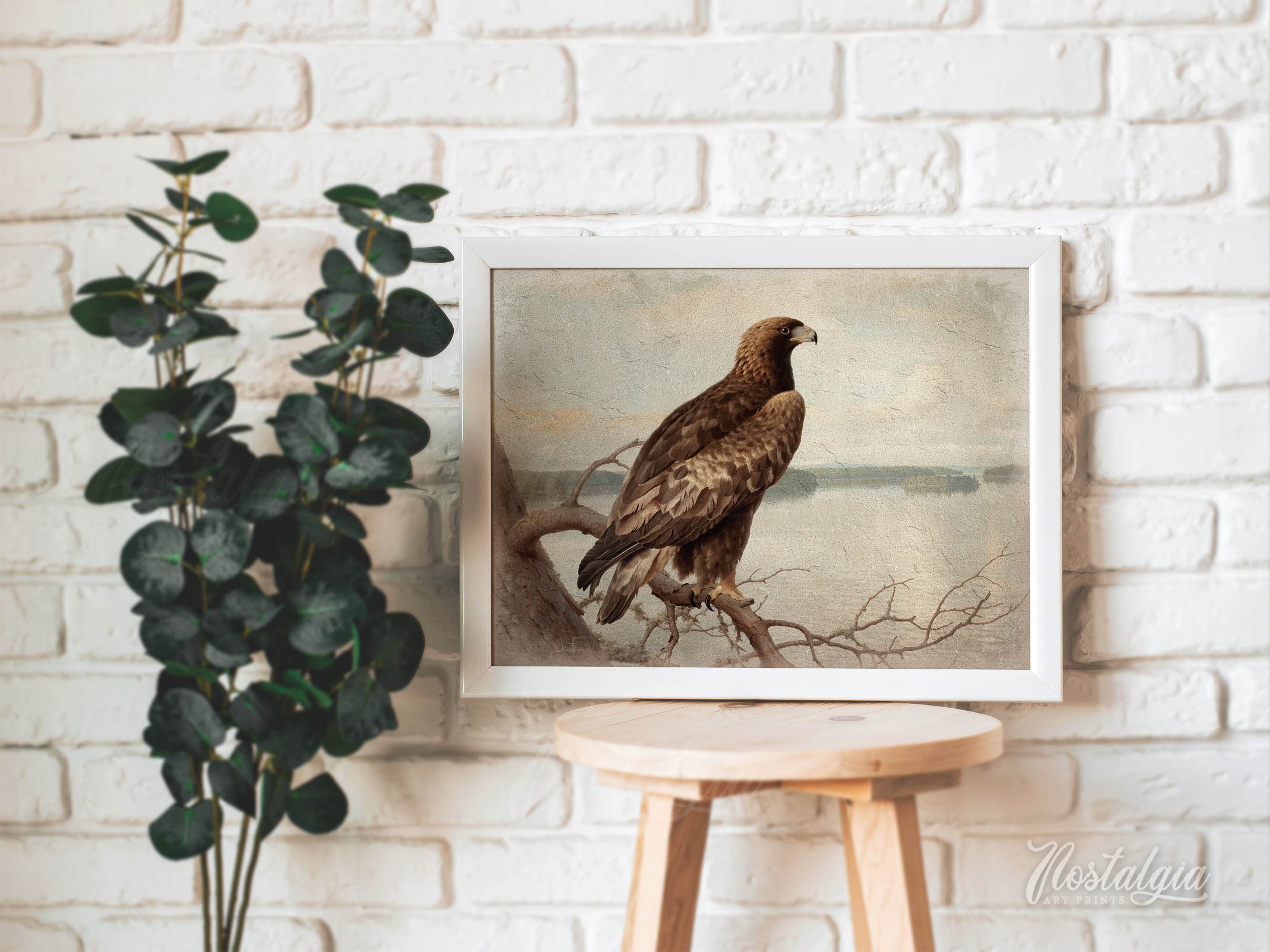 Eagle Oil Painting | Vintage Wall Art | Golden Eagle Print | PRINTABLE ...