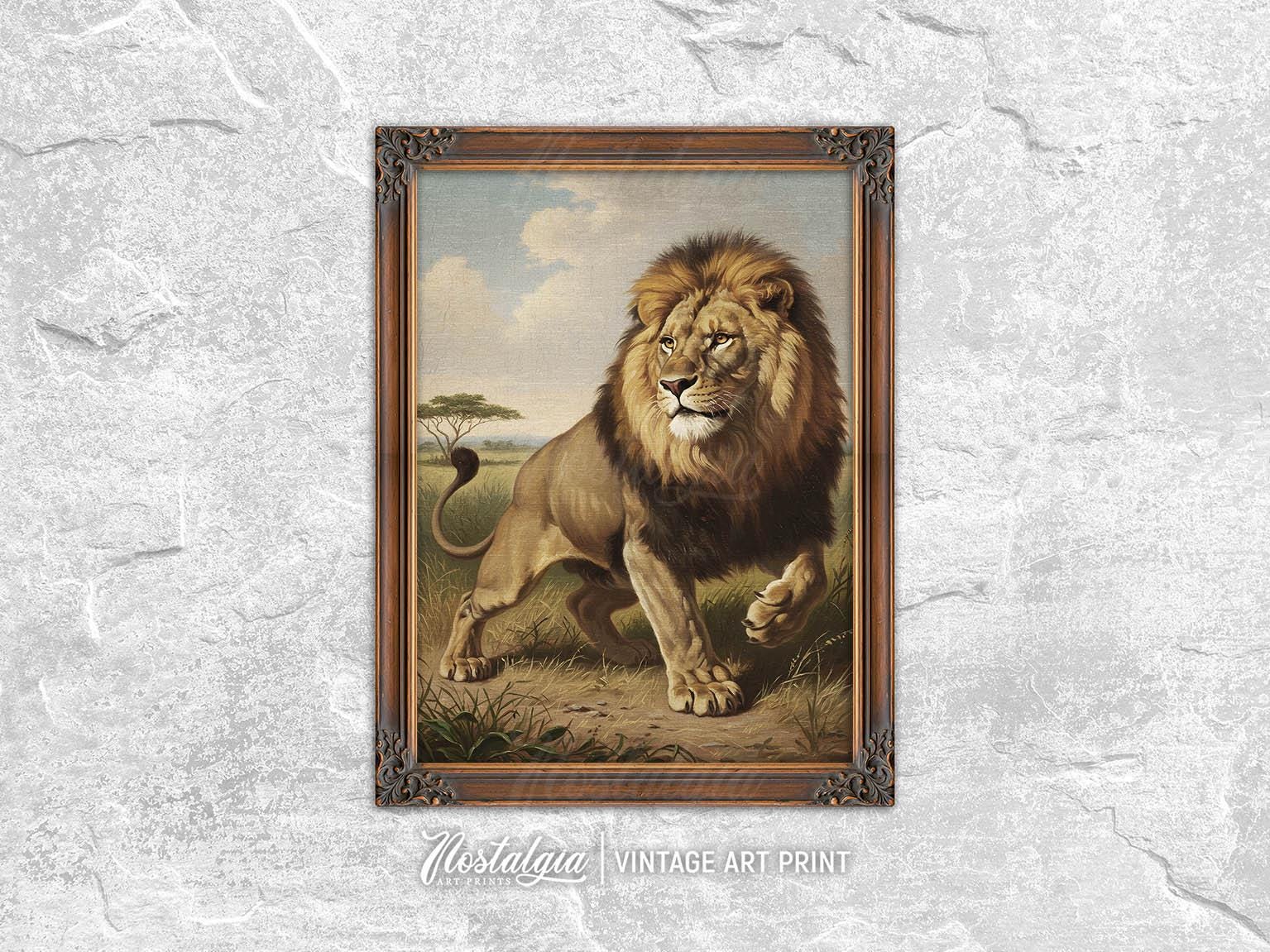 ヴィンテージ☆Lejon stort 大きなライオン Afrikaアフリカ☆Lisa