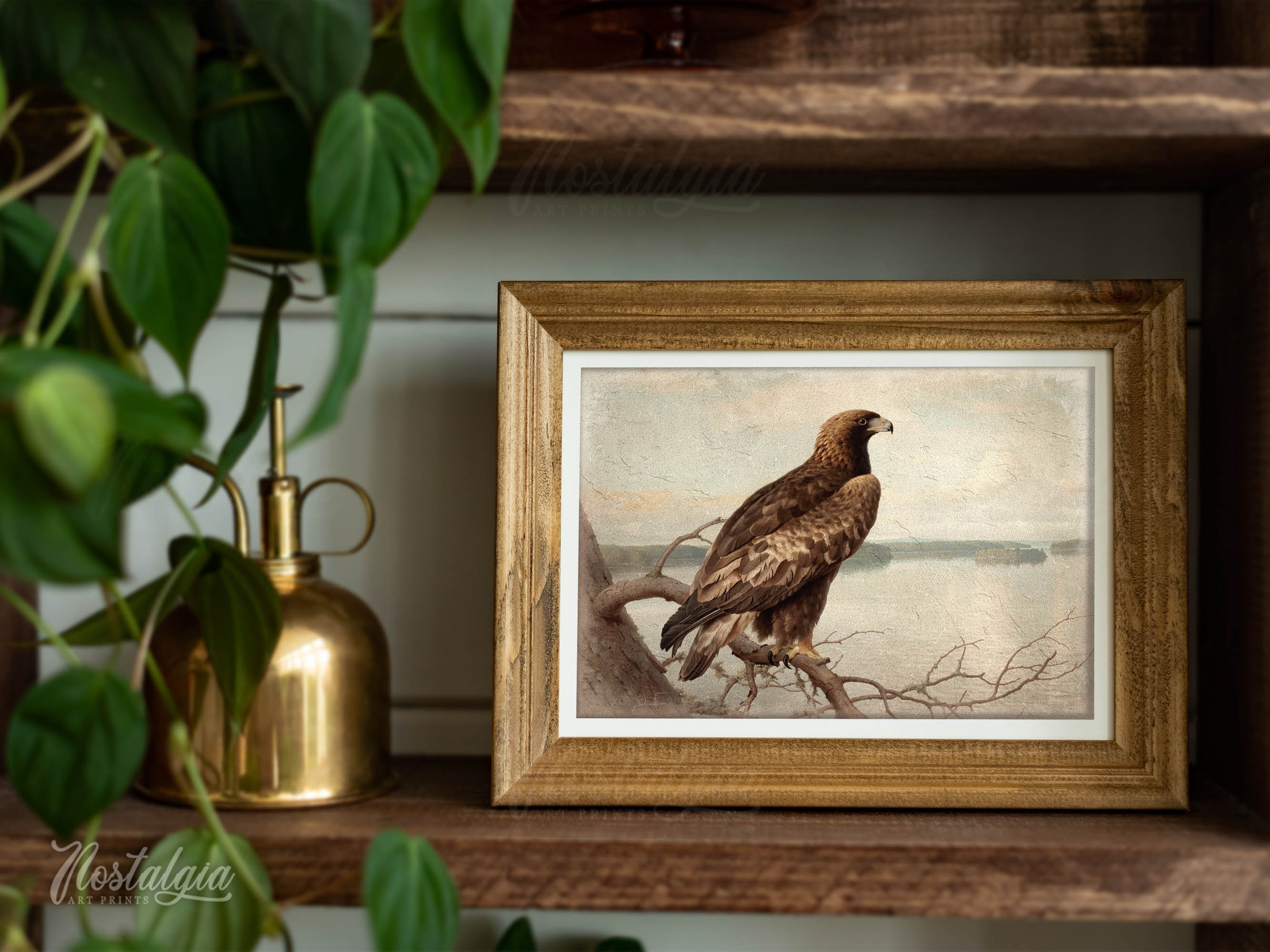 Eagle Oil Painting | Vintage Wall Art | Golden Eagle Print | PRINTABLE ...