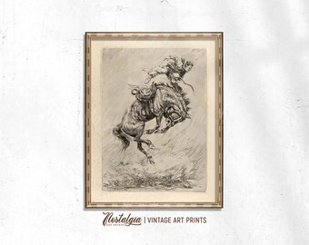 Rustic Cowboy Print: Vintage Western Wall Art (Digital Download, Printable JPG), 746