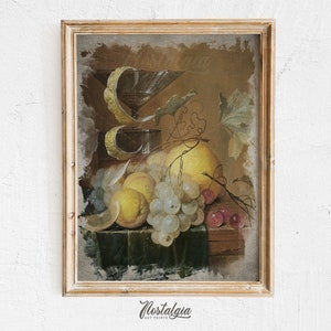 Vintage Still Life Painting: Antique Kitchen Art Print (Digital Download), 100