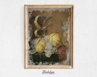 Vintage Still Life Painting: Antique Kitchen Art Print (Digital Download), 100