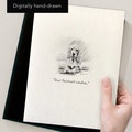 Small charcoal drawing of your pet | Custom made from photo | digitally hand drawn pet portraits