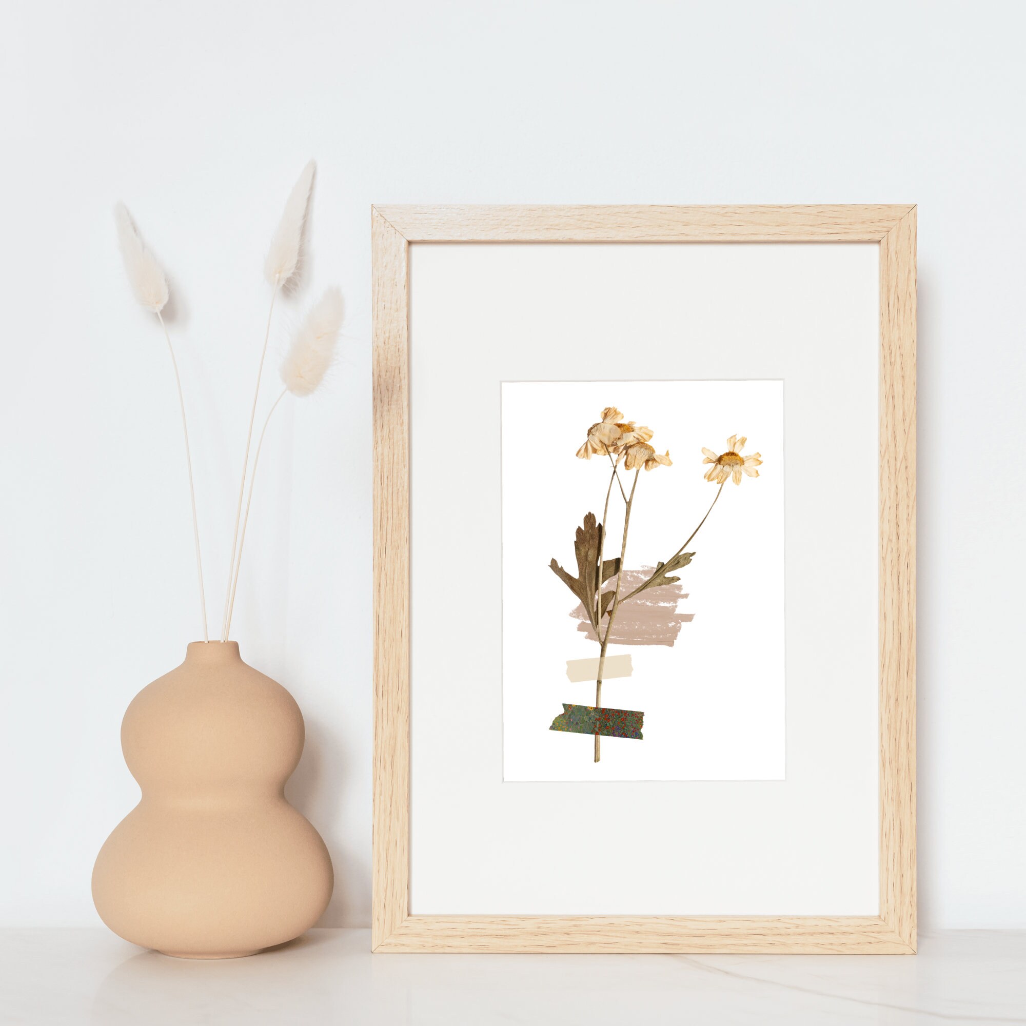 Boho Daisy Flower| Boho Minimalist Poster Printable| Boho Wall Decor ...