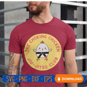Hilarious Choking Chicken Jiu Jitsu SVG; Funny BJJ Gift