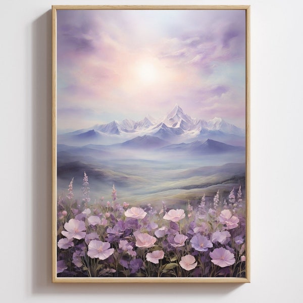 Ethereal Serenity - Acrylic Landscape Print | saatchiart | Saatchi wall art | printables | homedecor