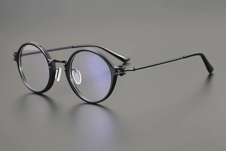 Vintage Round Glasses Frames High Quality Acetate Glasses - Etsy