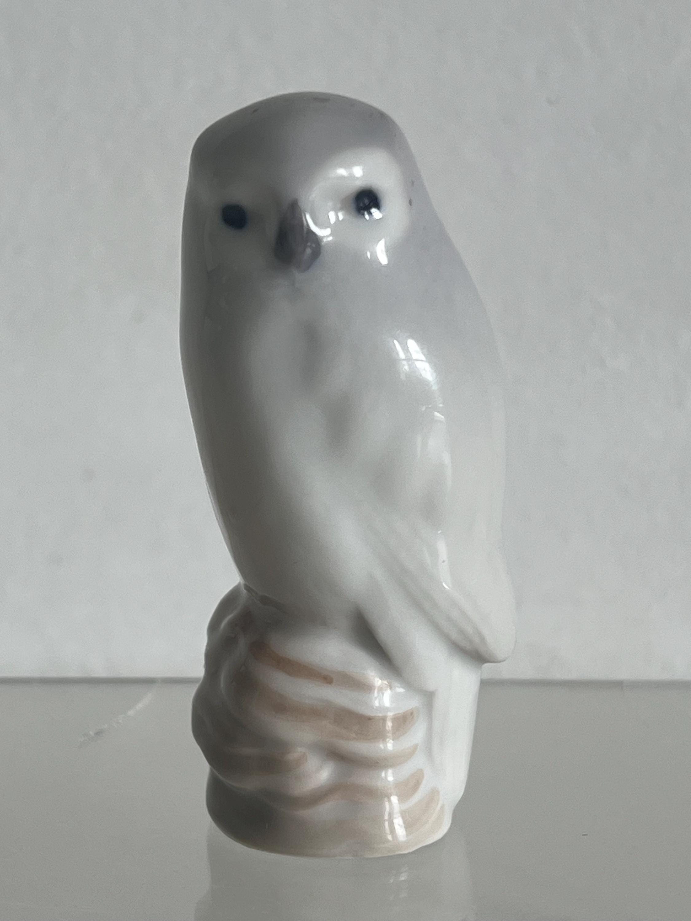 Royal Copenhagen Snowy Owl 1741 Porcelain Figurine VGC!