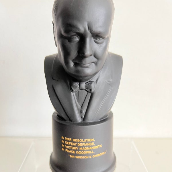 Wedgwood Winston Churchill Black Basalt Ltd Ed 90/250 Orig Box VGC!