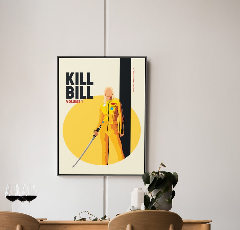 Kill Bill Volume 1 Poster, Quentin Tarantino Home Decor Gift, Digital ...
