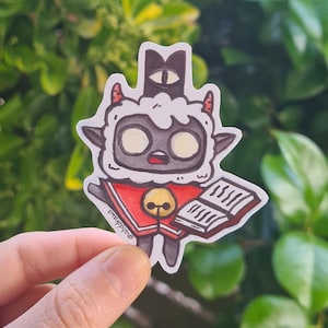Cult of the lamb vinyl sticker