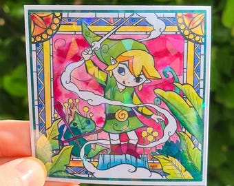 Sparkly fridge magnet Legend of zelda (wind waker)