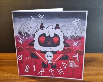 Cult of Lamb birthday card