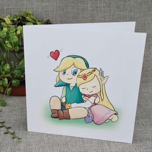Valentinstagskarte, Link und Zelda