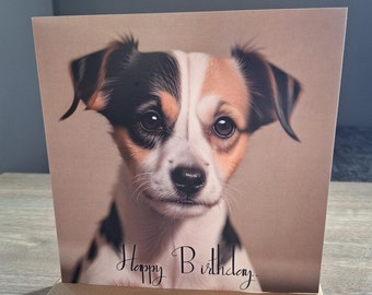 Jack Russell Terrier Happy Birthday Greeting Card