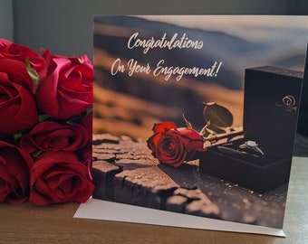 Congratulations On Your Engagement Blank Greeting Card