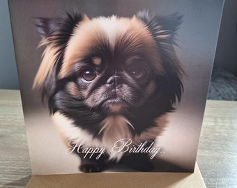 Pomeranian Happy Birthday Greeting Card
