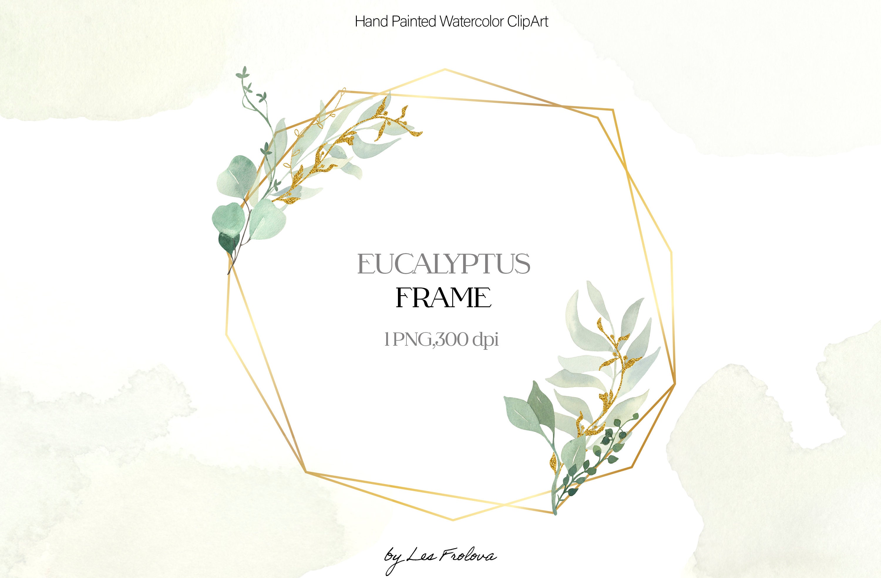 Eucalyptus Heart Frame Svg Cut File Floral Wreath Frame Png 300