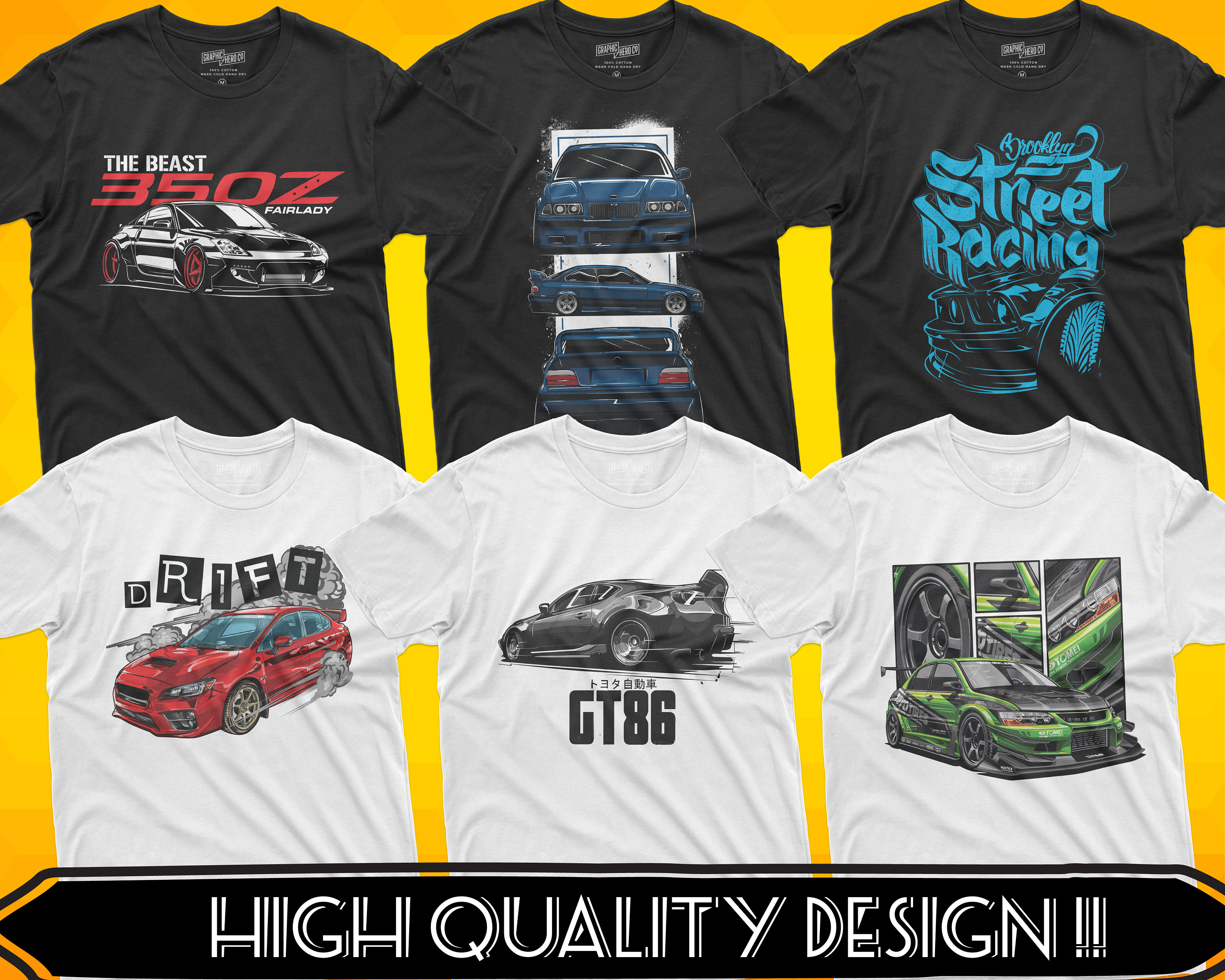 90 Sport Car/racing Designs V2 , T-shirt Design Bundle