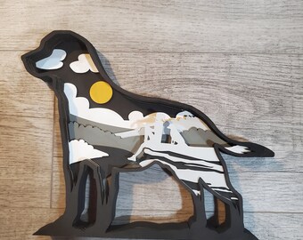 3D Laser Cut Dog