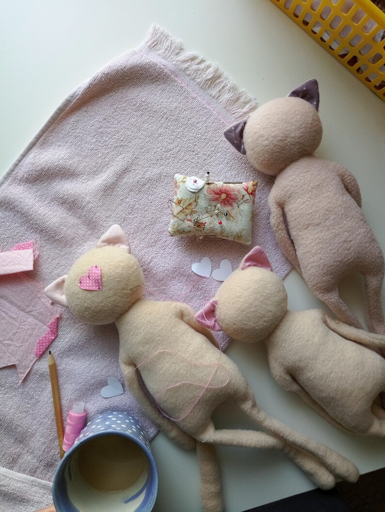 Cat Doll Sewing Pattern Cat Doll Pattern Stuffed Animal Cat Etsy