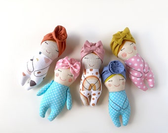 Rag Doll SEWING PATTERN PDF - Tiny Doll Pattern for Beginners - Pocket doll, Small doll