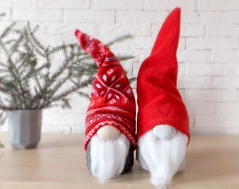 Scandinavian Gnome Sewing Pattern - Christmas Gnome Patterns - Nordic Swedish Nisse Tomte Gnomes PDF