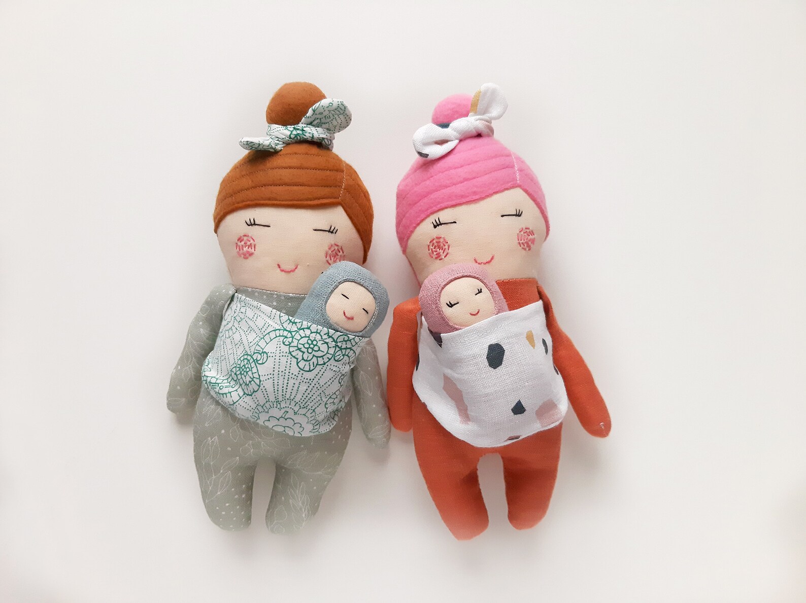 Mommy and Baby Doll SEWING PATTERN PDF Rag Doll Pattern Mom Doll With ...