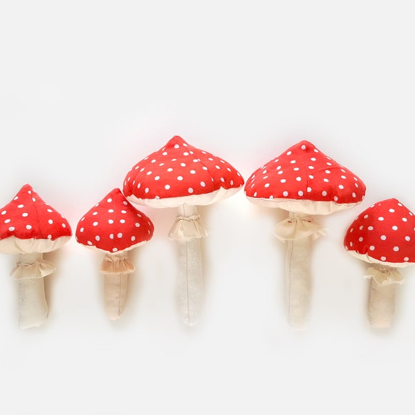 Mushroom SEWING PATTERN PDF - Mushroom Plush Pattern - Mushroom Decor Toadstool Ornament