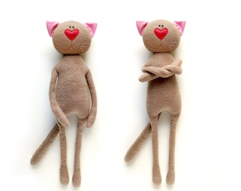 Cat SEWING PATTERN Stuffed Animal Pattern Plush - Cat Doll Rag Doll, Cloth Doll, Soft Toy