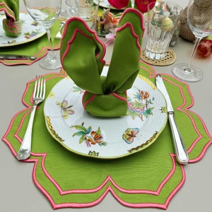 Dalia Placemats Green (Set of 4)