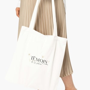 Totebag &quot;Bride witness&quot; - Bride&#39;s witness bag - Gift bag for wedding witness
