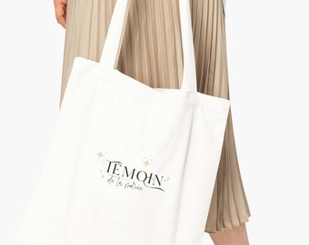 Totebag "Bride witness" - Bride's witness bag - Gift bag for wedding witness