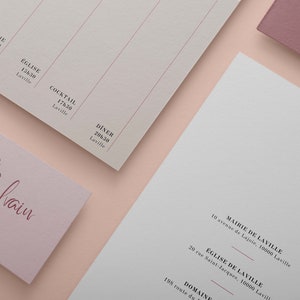 Customizable Wedding Invitation Set - Wedding Announcement Ensemble
