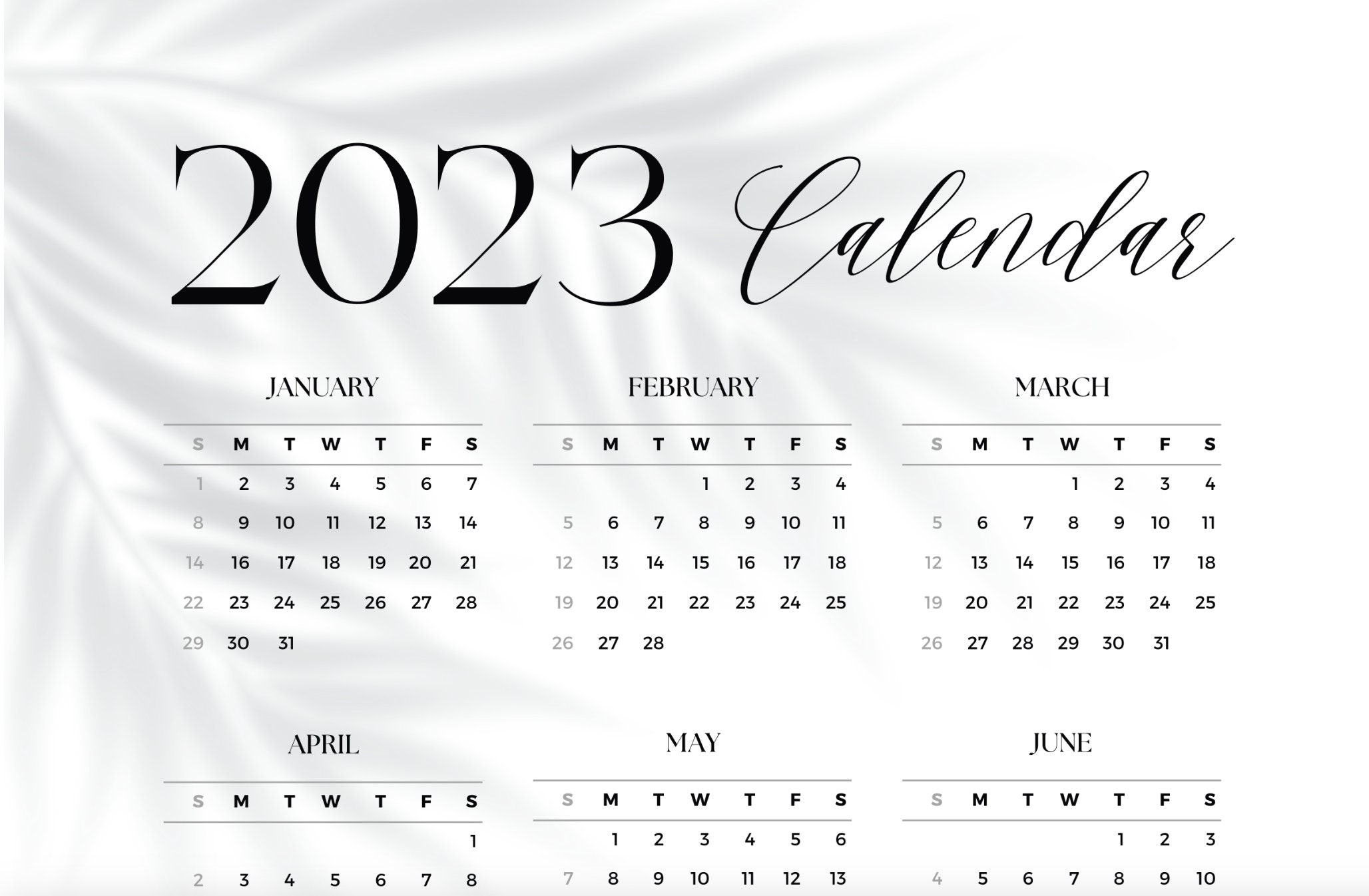 2023-calendar-printable-digital-monthly-planner-minimalist-etsy