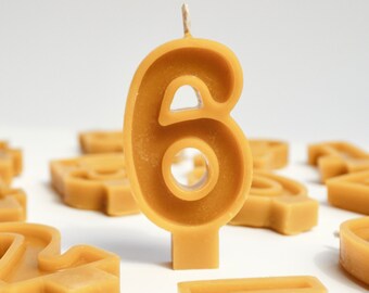 100% Beeswax Birthday Candles for Cakes | Eco Friendly Candles | Number Candles | Cake topper | Anniversary Candles | Party Candles