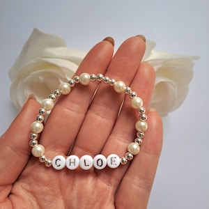 Personalised childrens bracelets, Boys personalised bracelet, Girls personalised bracelet, First Communion bracelet, Confirmation bracelet image 4