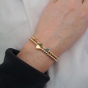 Family birthstone bracelet, personalised birthstone bracelet, custom beaded birthstone bracelet zdjęcie 6
