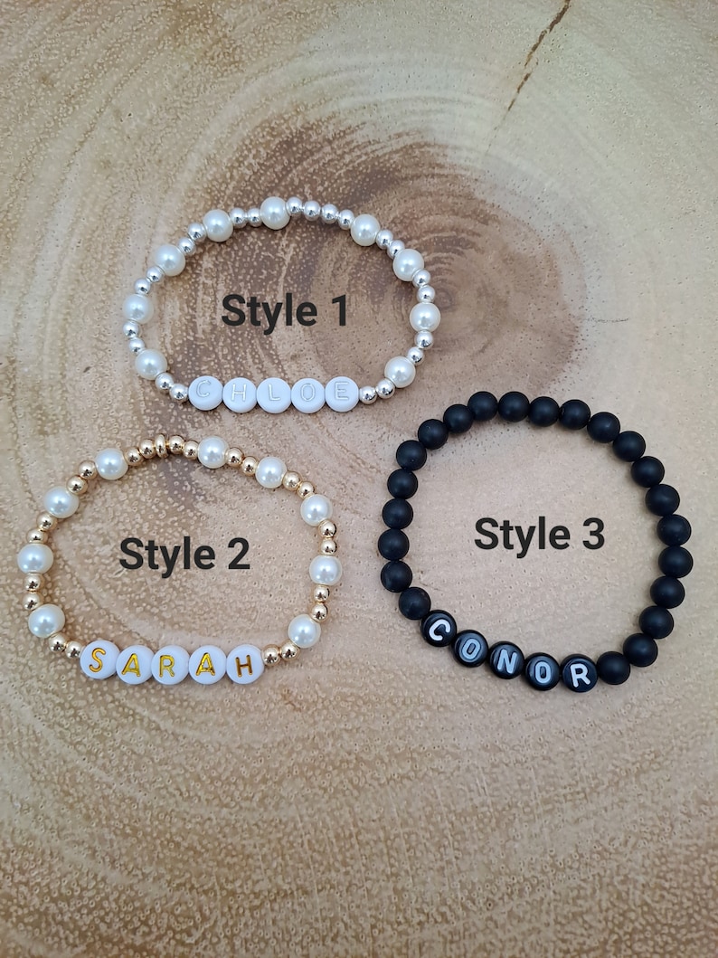 Personalised childrens bracelets, Boys personalised bracelet, Girls personalised bracelet, First Communion bracelet, Confirmation bracelet image 2