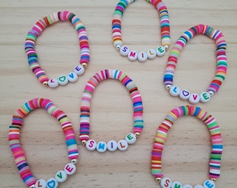 Pulseras de afirmación para niños, pulseras de positividad para niños, pulseras de afirmación para niños