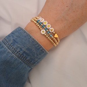 Bracelet de perles personnalisé, bracelet personnalisé, bracelet prénom, bracelet mot image 7